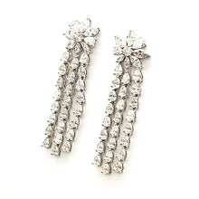 Load image into Gallery viewer, fancy shape diamond drop earrings
