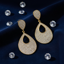 Load image into Gallery viewer, Flat lay gold teardrop
