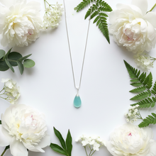 Load image into Gallery viewer, Chalcedony Briolle Pendant Necklace - minadjewelry
