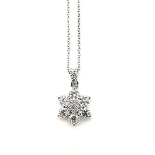 Load image into Gallery viewer, flower diamond pendant
