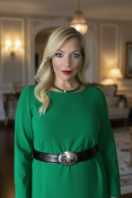 Load image into Gallery viewer, Green Agate Necklace Model Shot
