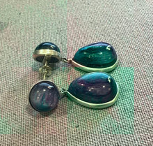 Load image into Gallery viewer, Kyonite Bezel set Earrings - minadjewelry
