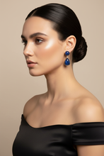 Load image into Gallery viewer, Kyanite Two-Part Drop Earring Model
