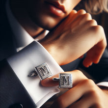 Load image into Gallery viewer, Diamond Initial Cufflinks
