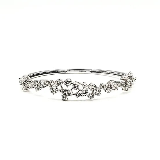 mina d fine jewelry diamond angle with round cluster diamonds