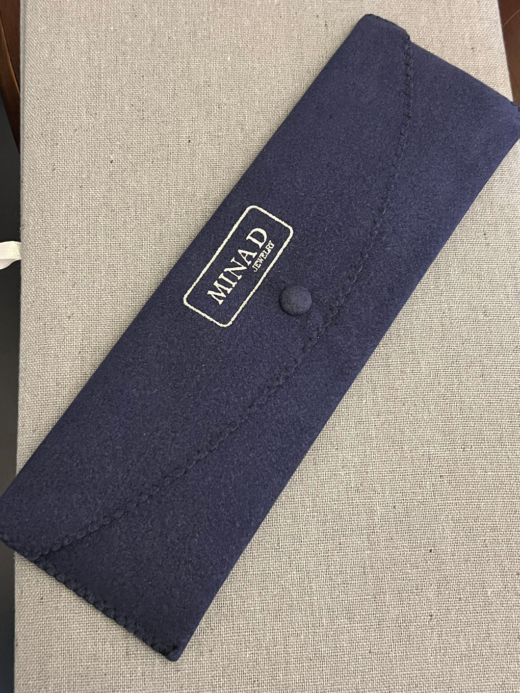 Mina D Signature Suede Long Pouch