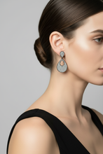 Load image into Gallery viewer, Model with dress black teardrop
