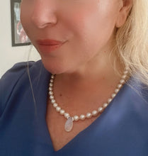 Load image into Gallery viewer, Pearl and Moonstone Pendant Necklace
