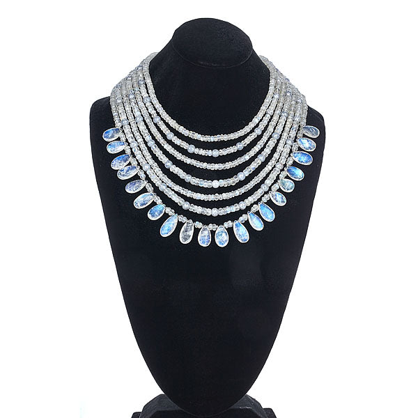 Moonstone Briolle Statement Necklace