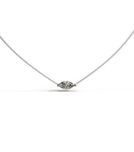 Load image into Gallery viewer, Classic Diamond Solitaire Marquise Shaped Pendant Necklace
