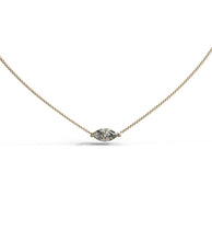 Load image into Gallery viewer, Classic Diamond Solitaire Marquise Shaped Pendant Necklace
