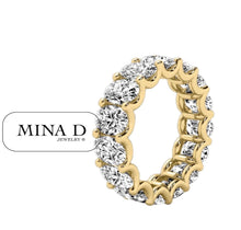 Load image into Gallery viewer, oval diamond eternity band
