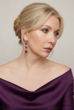 Load image into Gallery viewer, Polished Model - Hair Up, Purple Dress

