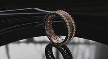 Load and play video in Gallery viewer, Circular Design Double Side Eternity Band
