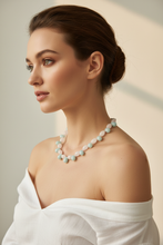 Load image into Gallery viewer, Rose Quartz Amazonite Necklace Full Wrap Model
