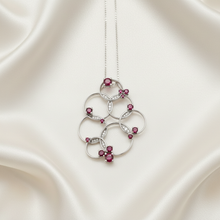 Load image into Gallery viewer, Ruby Circle Pendant - Satin
