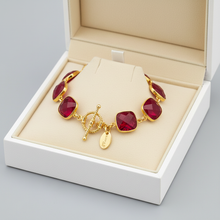 Load image into Gallery viewer, Ruby Cushion Cut Bracelet - Box
