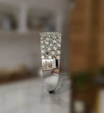 Load image into Gallery viewer, Diamond Cluster Statement Bangle
