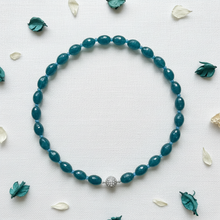 Load image into Gallery viewer, Teal Apatite Necklace Flat Lay
