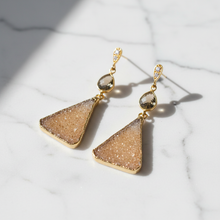 Load image into Gallery viewer, Triangle Druzy CZ Pave - Marble v2
