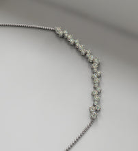 Load image into Gallery viewer, v shape diamond necklace side view
