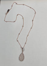 Load image into Gallery viewer, Rose Quartz or Amethyst Pendant Necklace - minadjewelry
