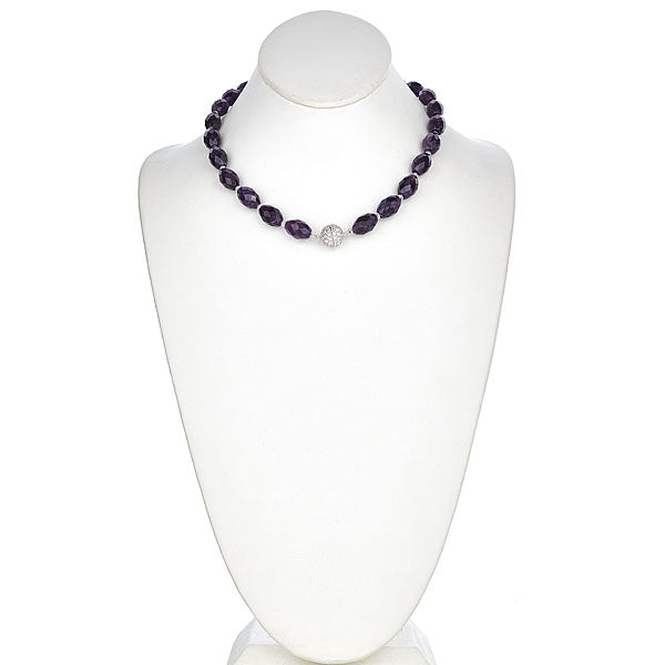 Signature Collection Amethyst Statement Necklace
