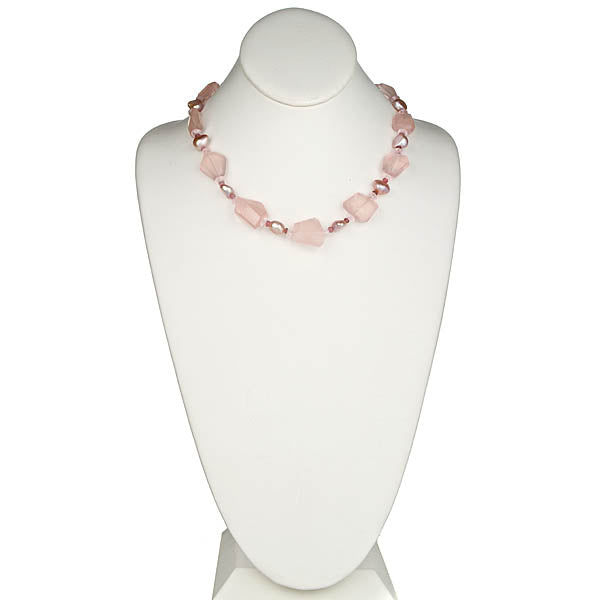 Rose Quartz Multi Shape Necklace
