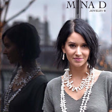 Load image into Gallery viewer, White Barouque &amp; Biwa Long Pearl Necklace - minadjewelry
