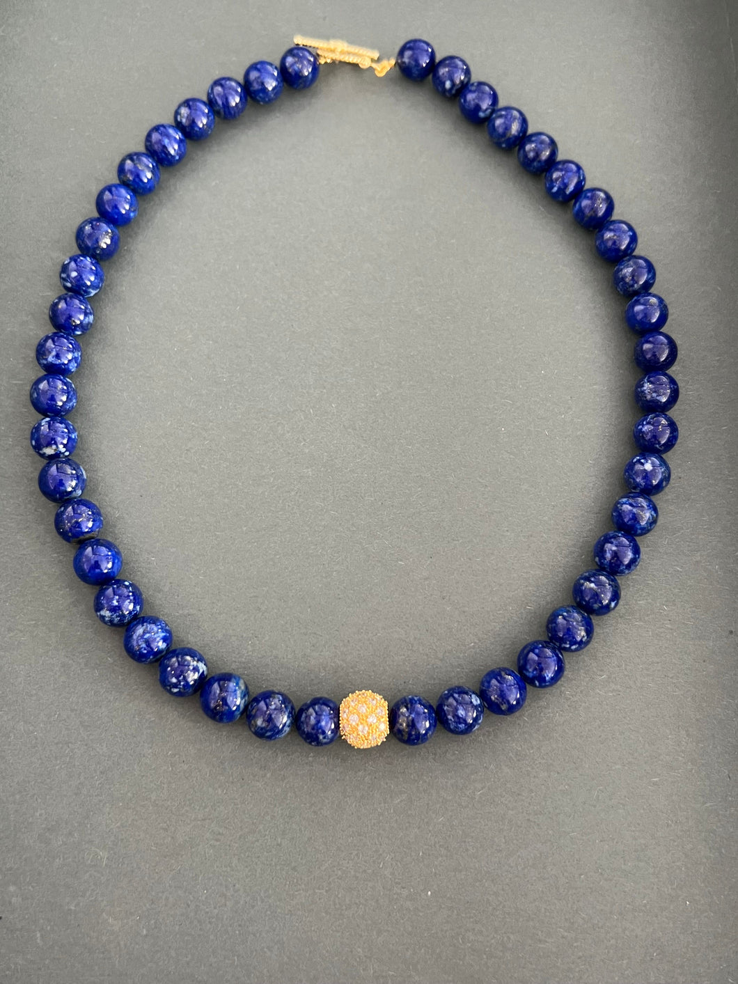 Blue Lapis Toggle Starburst Necklace