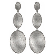 Load image into Gallery viewer, Sterling Silver CZ Pave Statement Earrings - minadjewelry
