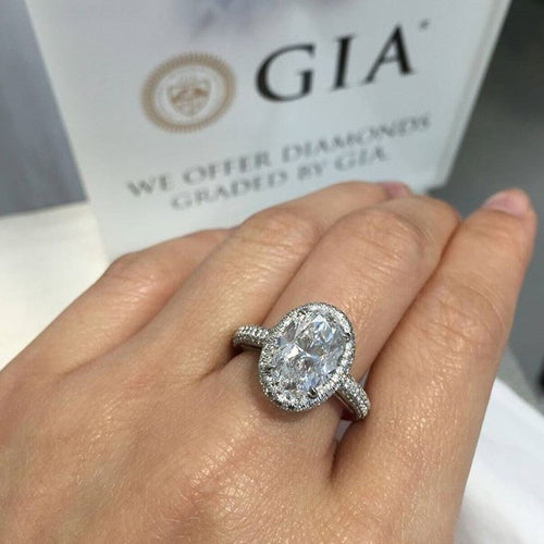 Diamond Engagement Ring - minadjewelry