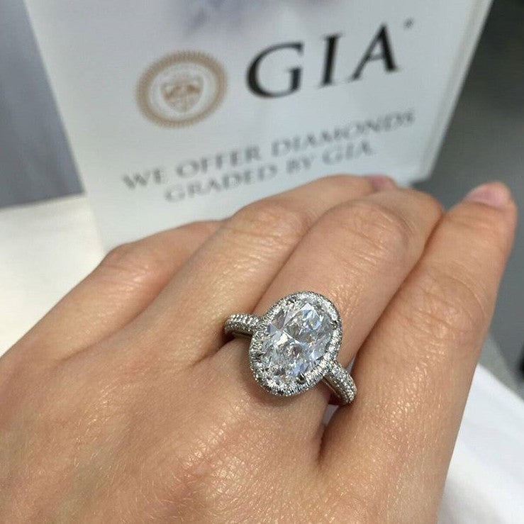 Diamond Engagement Ring - minadjewelry