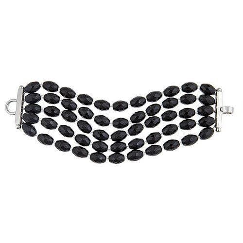 Multi Row Signature Onyx Bracelet - minadjewelry