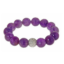 Load image into Gallery viewer, Signature Amethyst and CZ Starburst Bracelet - minadjewelry
