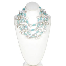 Load image into Gallery viewer, Keshi And Amazonite Statement Necklace
