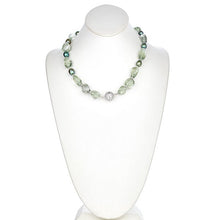 Load image into Gallery viewer, Green Amethyst and Green Pearl Necklace - minadjewelry
