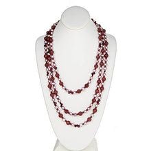 Load image into Gallery viewer, Plum Quartz &amp; Pearl Necklace - minadjewelry
