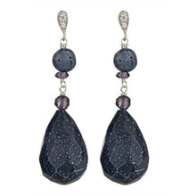 Load image into Gallery viewer, Blue Sponge Coral BrIolle Earrings - minadjewelry
