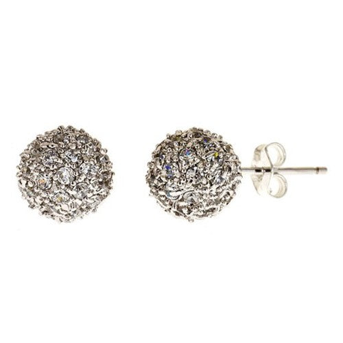 CZ Pave Starburst Earrings - minadjewelry
